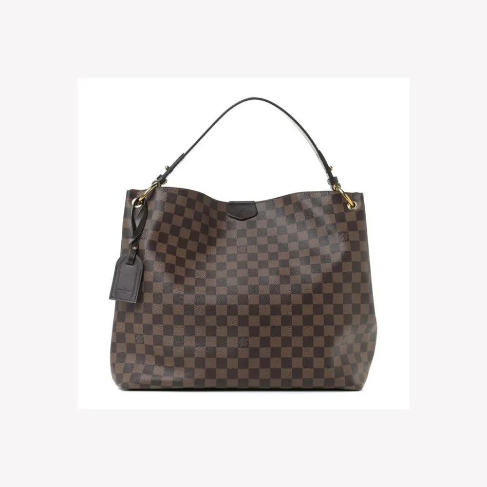 Louis Vuitton Damier Ebene Graceful MM Hobo Bag s330lk24